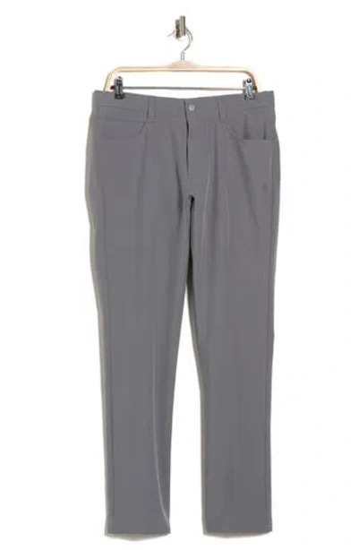 Original Penguin Technical Flat Front Pants In Gray