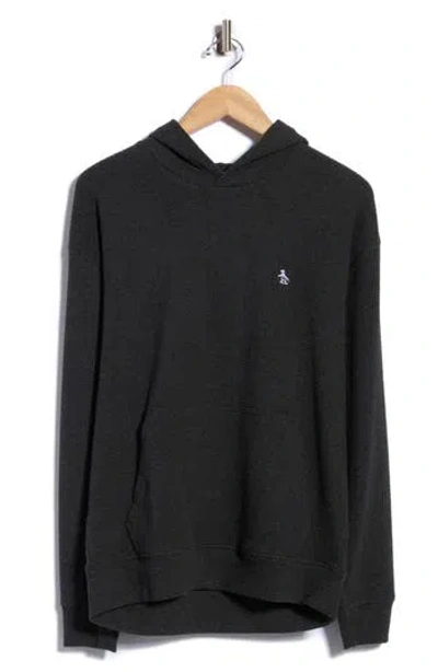 Original Penguin Textured Double Knit Hoodie In Animal Print