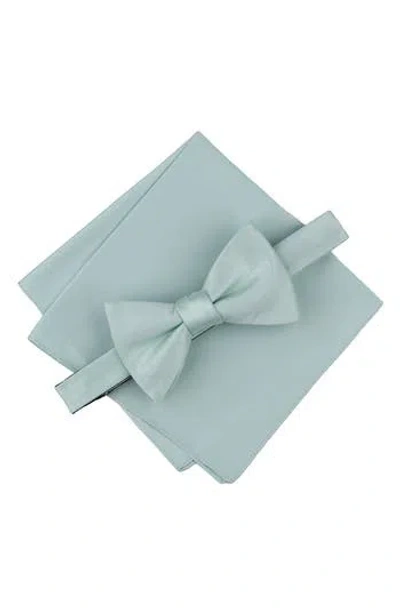 Original Penguin Textured Satin Bow Tie & Pocket Square Set