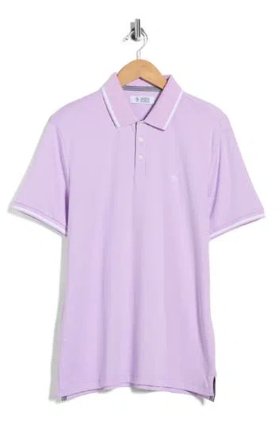 Original Penguin Tipped Cotton Interlock Polo In Blue