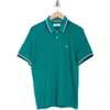 Original Penguin Tipped Slub Polo In Green