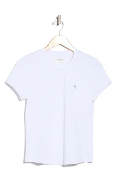 Original Penguin Tn Performance T-shirt In White