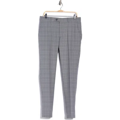Original Penguin Tonal Plaid Trousers In Slate Gray