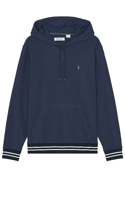 Original Penguin Tv Pete Fleece Hoodie In 裙蓝色