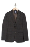 Original Penguin Two Button Notch Lapel Sport Coat In Brown