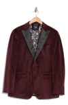 Original Penguin Two-button Sport Coat In Burgundy