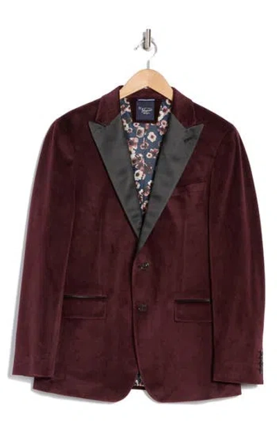 Original Penguin Two-button Sport Coat In Burgundy