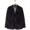Original Penguin Two-button Velvet Dinner Jacket In Black
