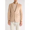 Original Penguin Two-button Velvet Dinner Jacket In Champagne