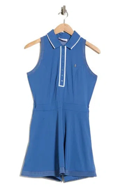 Original Penguin Veronica Sleeveless Performance Polo Dress In Blue