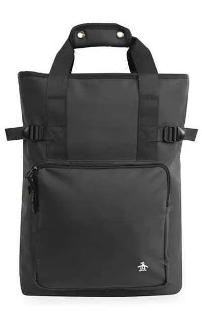 Original Penguin Waterproof Travel Backpack In Black