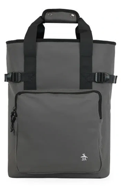 Original Penguin Waterproof Travel Backpack In Gray