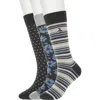 Original Penguin Wrigley 3-pack Assorted Crew Socks In Black