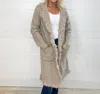 Original Usa Fringe Lapel Cardigan In Khaki In Brown
