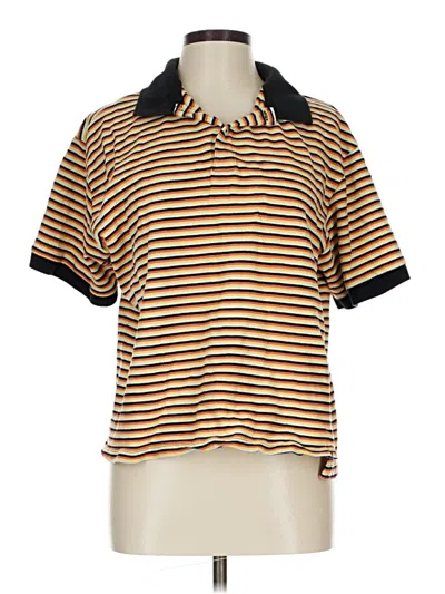 Pre-owned Original Use Short Sleeve Polo Shirt In Gold