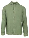 ORIGINAL VINTAGE CAMICIA COLLO FRANCIA LINO TINTO CAPO SHIRTS YELLOW