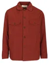 Shop Original Vintage Overshirt Shirts Red