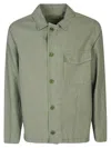 Original Vintage Style Cotton Blend Hemp Work Jacket In Green