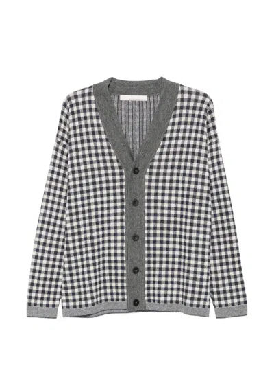Original Vintage Style Gingham-pattern Cardigan In Multi