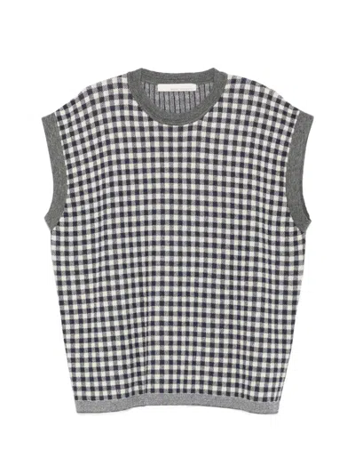 Original Vintage Style Gingham-pattern Top In Multi