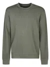 Original Vintage Green Cotton Blend Linen Sweatshirt In Green