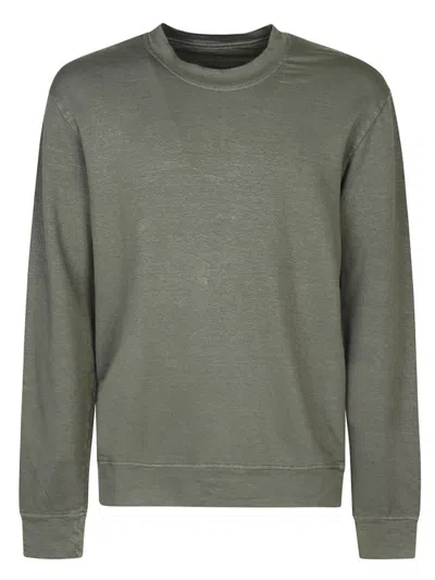 ORIGINAL VINTAGE GREEN COTTON BLEND LINEN SWEATSHIRT