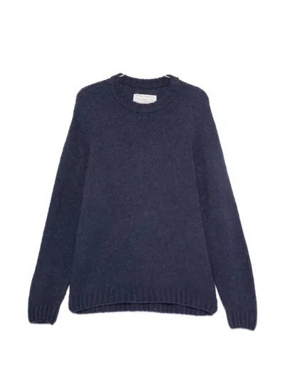 Original Vintage Style Hope Ribbed-trim Sweater In Blue