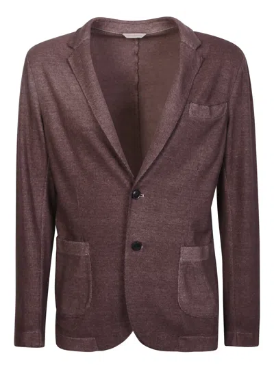 Original Vintage Style Jersey Jacket In Brown