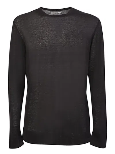 Original Vintage Style Black Crew-neck Pullover