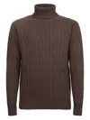 Original Vintage Style Wool Jumper In Brown