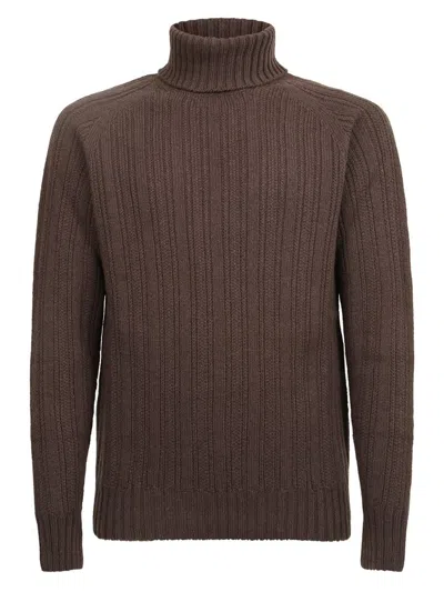 Original Vintage Style Wool Jumper In Brown