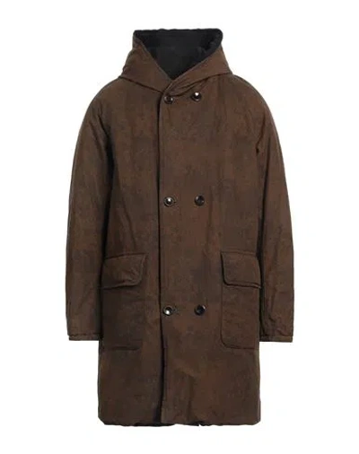 Original Vintage Style Man Coat Military Green Size 40 Cotton