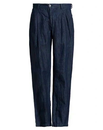 Original Vintage Style Man Jeans Blue Size 30 Cotton, Linen