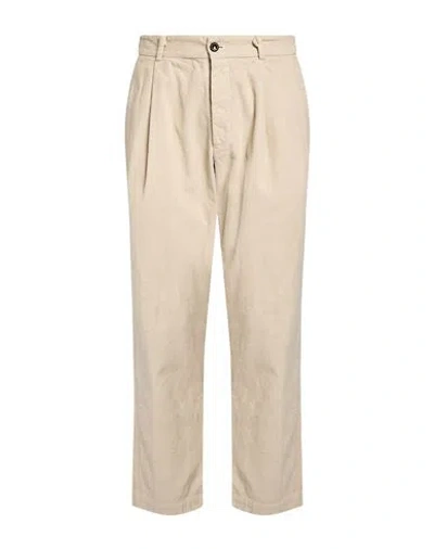 Original Vintage Style Man Pants Beige Size 30 Cotton In Neutral