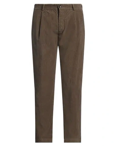 Original Vintage Style Man Pants Khaki Size 36 Cotton In Brown