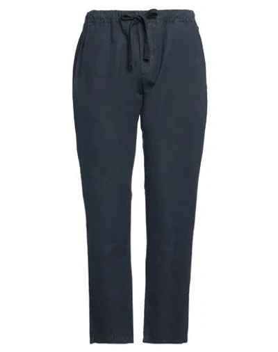 Original Vintage Style Man Pants Midnight Blue Size 36 Cotton, Linen