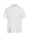Original Vintage Style Man Polo Shirt Ivory Size Xxl Cotton In White