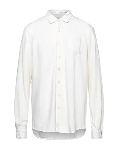Original Vintage Style Man Shirt Ivory Size Xl Cotton In White
