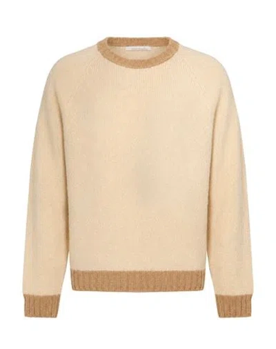 Original Vintage Style Man Sweater Beige Size Xl Polyamide, Alpaca Wool, Wool In Neutral