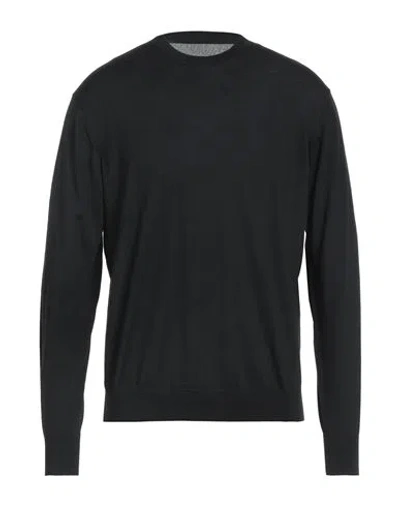 Original Vintage Style Man Sweater Black Size Xl Merino Wool