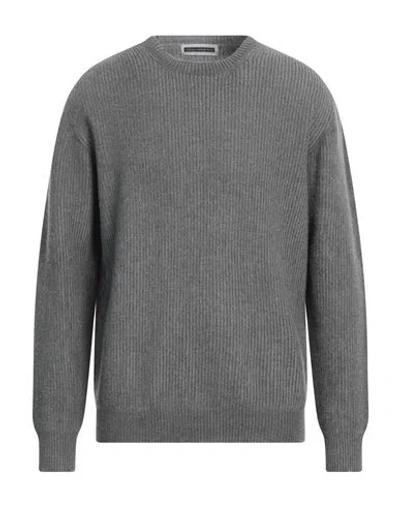 Original Vintage Style Man Sweater Grey Size Xl Merino Wool, Cashmere In Gray