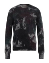 Original Vintage Style Man Sweater Lead Size 3xl Baby Alpaca Wool, Polyamide, Wool In Grey