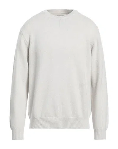 Original Vintage Style Man Sweater Light Grey Size Xl Virgin Wool In Gray