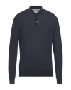 Original Vintage Style Man Sweater Midnight Blue Size Xxl Merino Wool