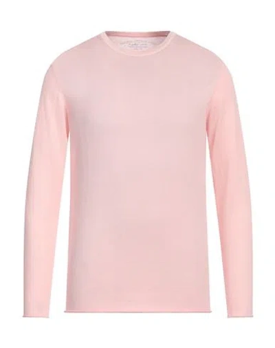 Original Vintage Style Man Sweater Pink Size Xl Cotton