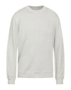 Original Vintage Style Man Sweatshirt Light Grey Size Xxl Linen, Cotton, Elastane In Grey