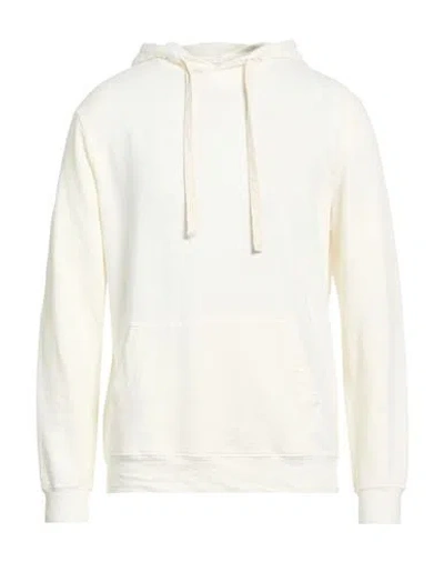 Original Vintage Style Man Sweatshirt White Size L Linen, Cotton, Elastane