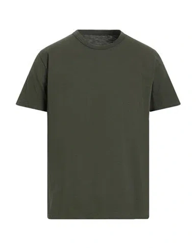 Original Vintage Style Man T-shirt Military Green Size Xl Cotton