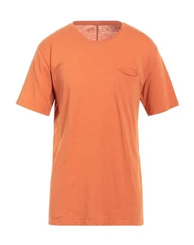 Original Vintage Style Man T-shirt Orange Size Xl Cotton