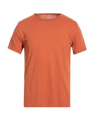 Original Vintage Style Man T-shirt Rust Size Xl Cotton In Red